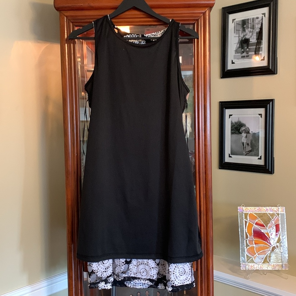 COPY - Papillon Mandala Lace Overlay Skater Dress Size Medium - Picture 12 of 16